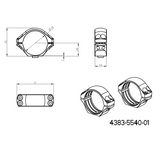 34mm anelli per ottiche | base corta Picatinny QD Ergo 