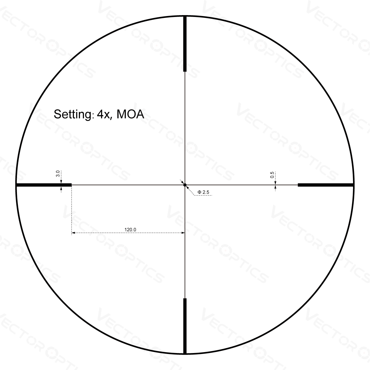 Vector Optics Forester 1-4x24SFP cannocchiale ottica 