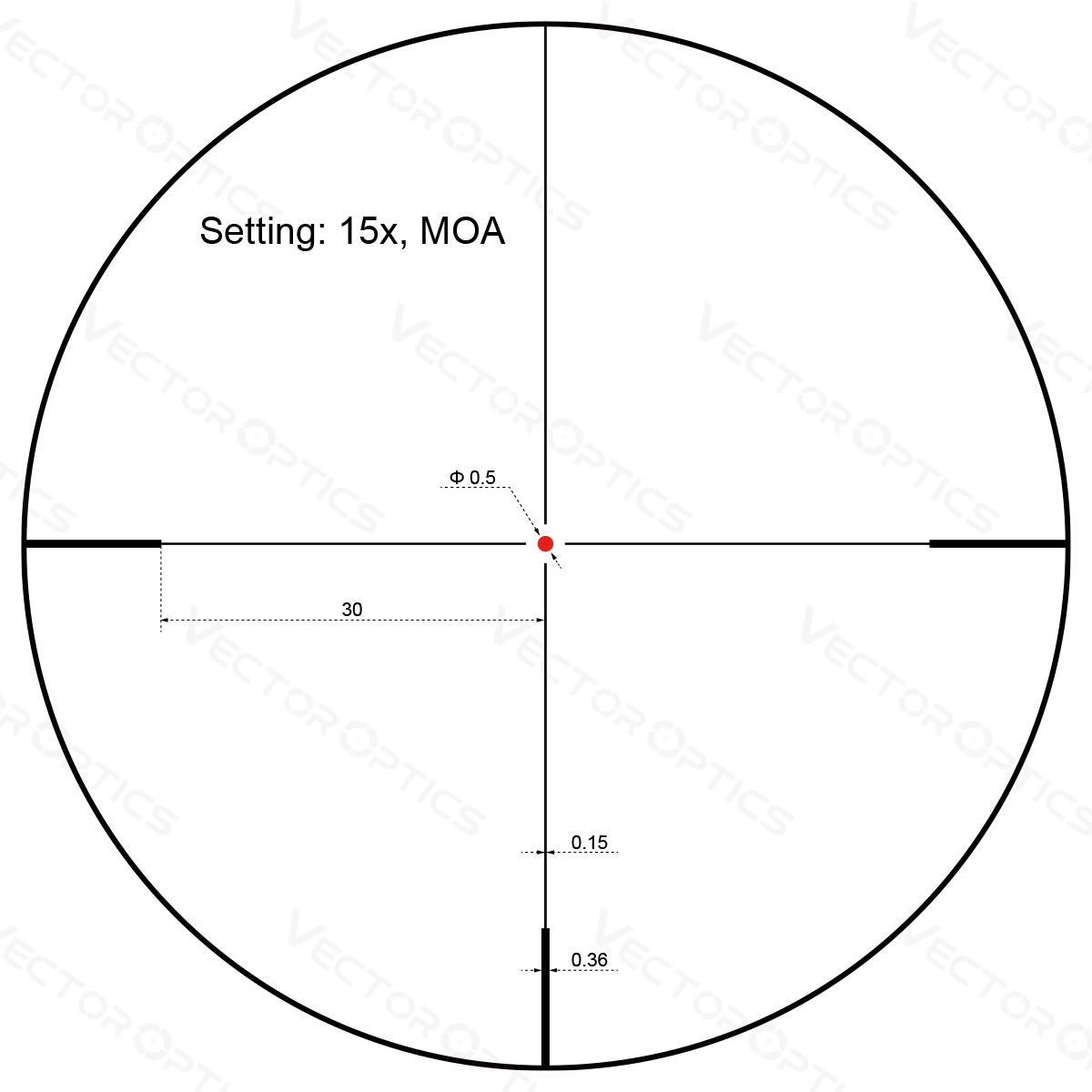 Vector Optics Forester 3-15x50SFP cannocchiale ottica 