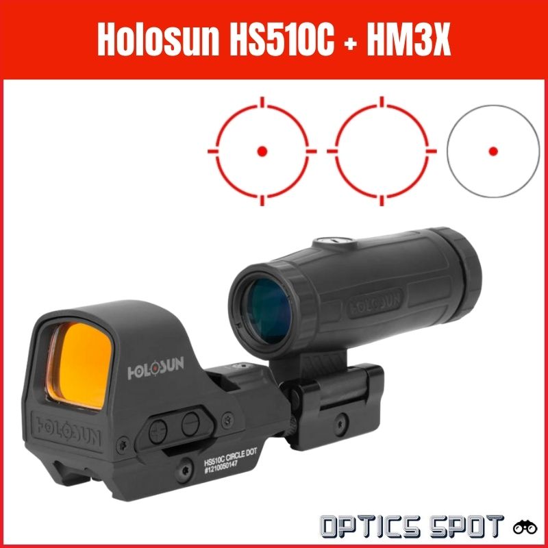 Holosun 510C + ingranditore HM3X 