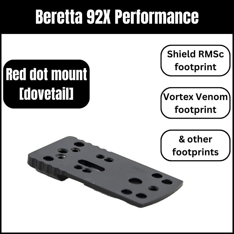 Beretta 92X Performance Leuchtpunkt Halterung universal | Typ A