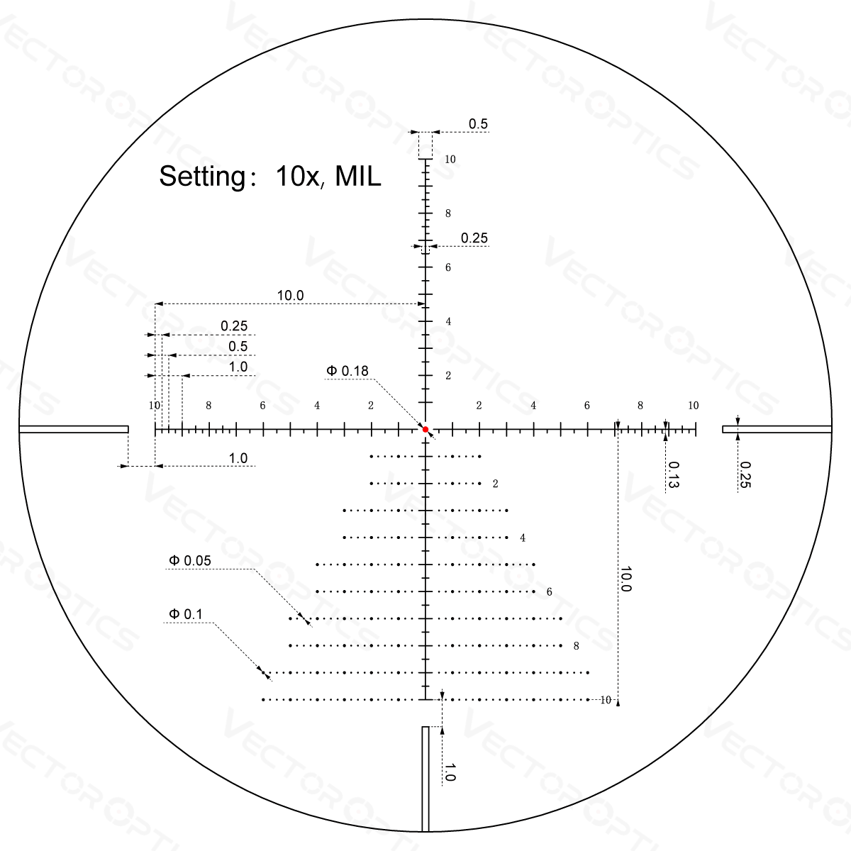 Vector Optics Veyron 3-12x44IR SFP compatto cannocchiale ottica 